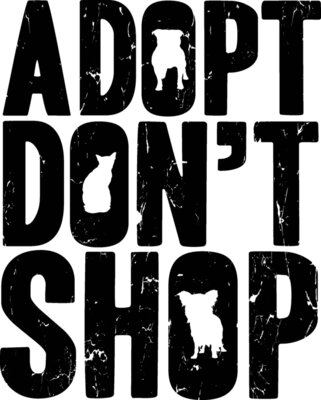 Adopt Don't Shop (black)