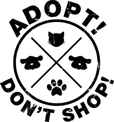 Adopt Don't Shop (black)